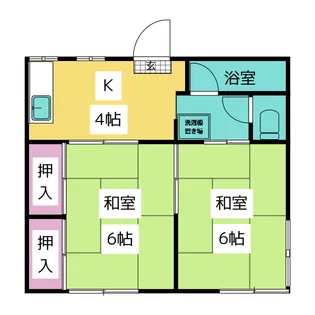 小田島アパート【1階】の間取り