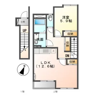 リバティ・アイ【2階】の間取り