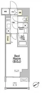 グラシアプレイス本駒込【11階】の間取り