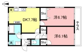 コーポいずみ【1階】の間取り