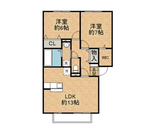 ルピナis【1階】の間取り