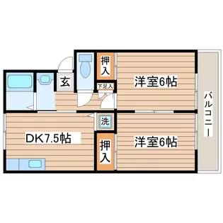 トゥインクルアイII【1階】の間取り