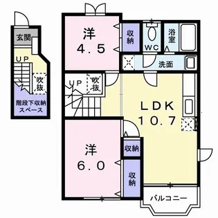 カシオペア【2階】の間取り