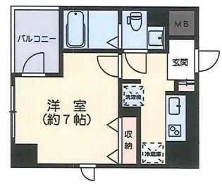 ル・シック湯島【5階】の間取り