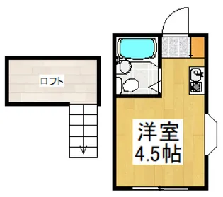 一橋ハイランド【2階】の間取り
