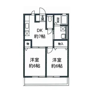 プロスペリティ【1階】の間取り