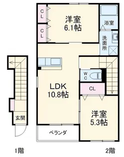 SunGrande A【2階】の間取り