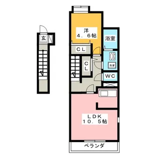 フィオーレ【2階】の間取り