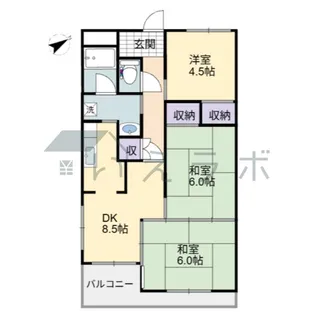 セゾンSAKAMOTO【2階】の間取り