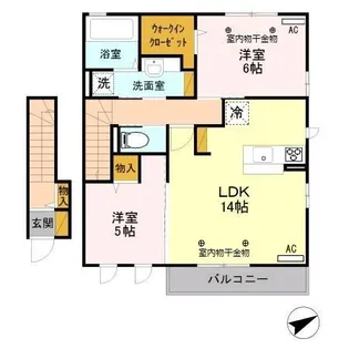 オクトトップ【2階】の間取り