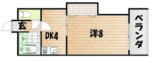 第2Fハイツ【1階】の間取り