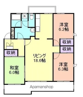わんだふる関戸【1階】の間取り