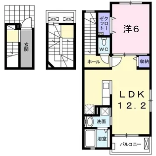 ブローテV【3階】の間取り