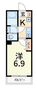 ベルフルール【1階】の間取り