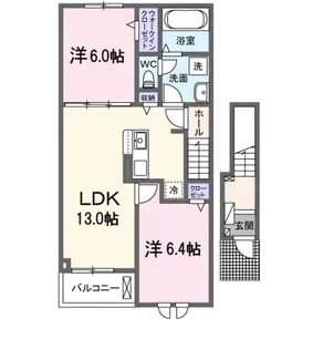 ラヴィベールアイ 1【2階】の間取り