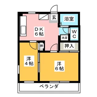 フォーレスト聖【1階】の間取り