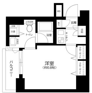 パレステュディオ日本橋東壱番館【4階】の間取り