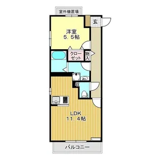 カームコート【2階】の間取り