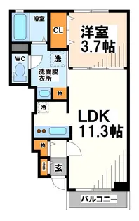 グランデ ニケ II【1階】の間取り