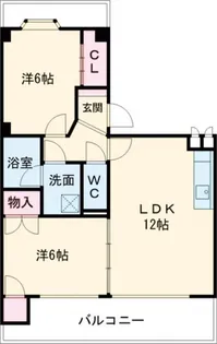 ボヌール【1階】の間取り