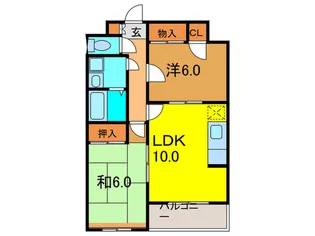 ビラ クレ-ル【3階】の間取り