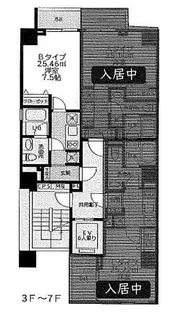 レジエールイースト【3階】の間取り