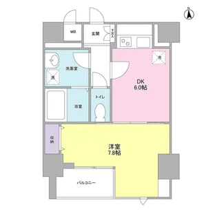 ISSEI Residence 神樂坂【9階】の間取り