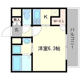エスリード阿波座レジデンス【4階】の間取り