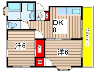 ガーデンハウス鳥之海【2階】の間取り