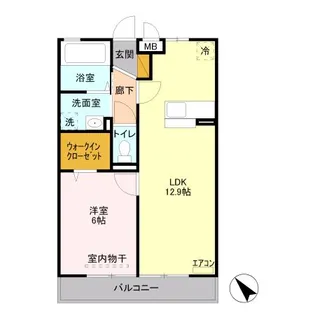 スカイコート【3階】の間取り