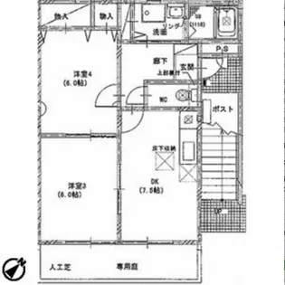 パレロワイヤル【1階】の間取り