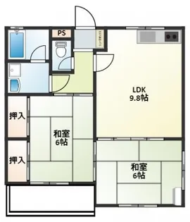 ヴィレッジ足門II【2階】の間取り