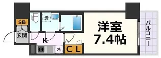 エスリード栄ラ・ヴィ【12階】の間取り
