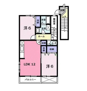 メゾンレスポワール A【2階】の間取り