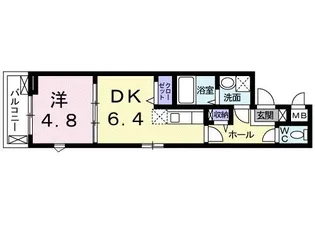 シエル パラッツォ コモレビ【2階】の間取り