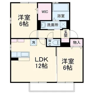 ソラーレつくば B【1階】の間取り
