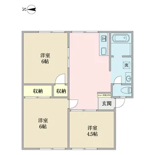 コーポY’sB【2階】の間取り