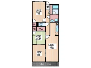 高田アーバニー【1階】の間取り