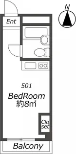 クリア東三国【5階】の間取り