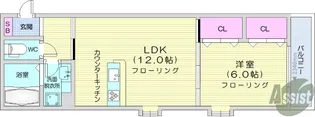 ミレ・パルク長町【1階】の間取り