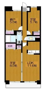 カサベルテ横濱【4階】の間取り