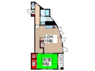 ウエストサイドハイツ【2階】の間取り