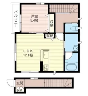 フォンティーヌ【2階】の間取り