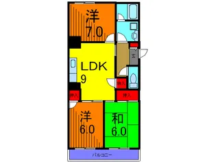 Ds VARIE亀有レジデンス【5階】の間取り