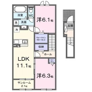 アリエッタ【2階】の間取り