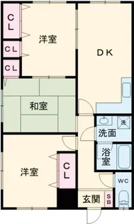 Kレジデンス【2階】の間取り