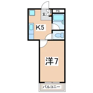 エントランスマンション【4階】の間取り
