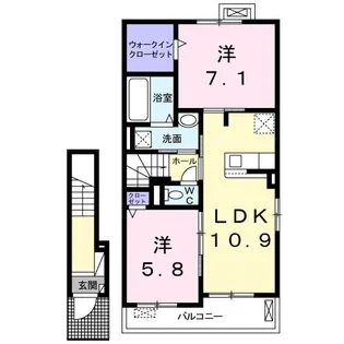 セントワール【2階】の間取り