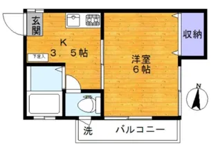 シュロス原町【2階】の間取り
