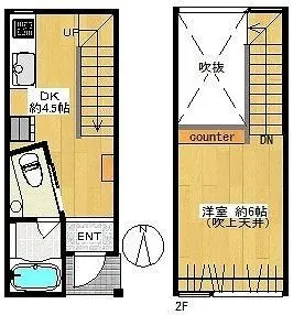 プチメゾン長崎【2階】の間取り